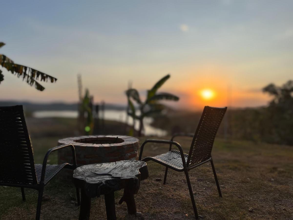 Chale Recanto - Ofuro, Banheira, Vista, Cachoeira E Lago Alexânia Kültér fotó