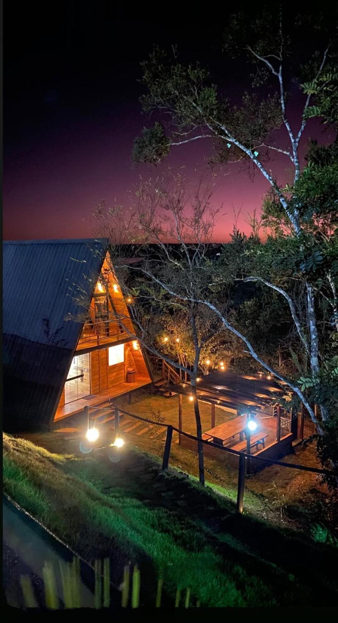 Chale Recanto - Ofuro, Banheira, Vista, Cachoeira E Lago Alexânia Kültér fotó